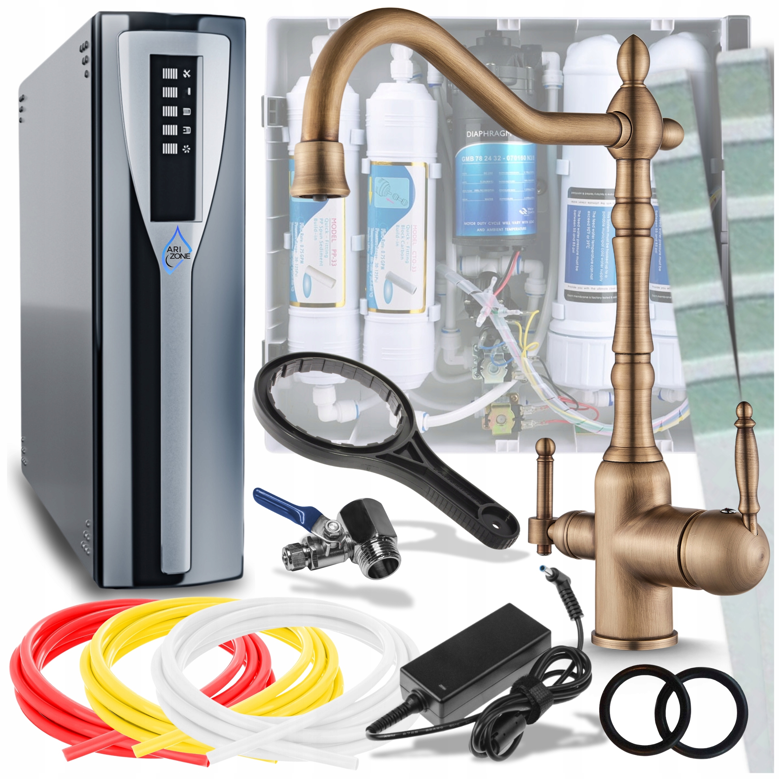 Systém na úpravu pitnej vody do domu Nanofilter Vymeniteľné náplne Ari Sada