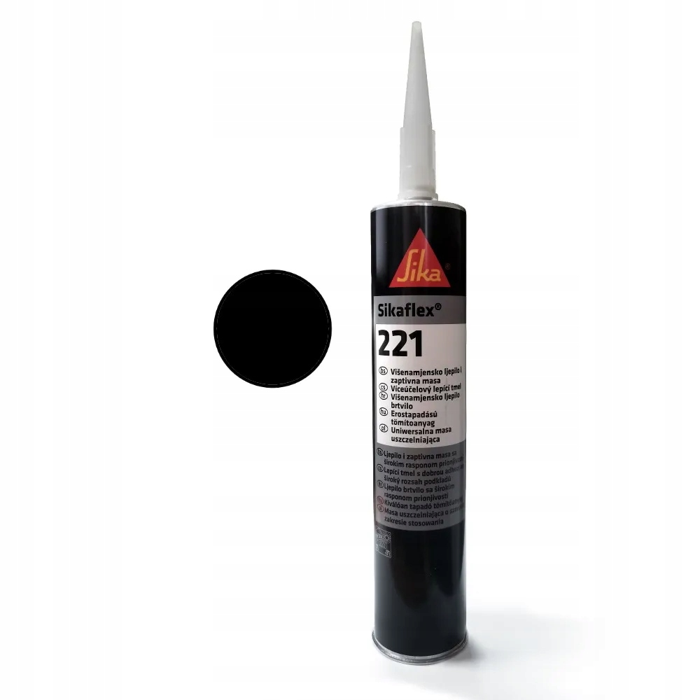 Sikaflex 221 клей герметик писает черный 300мл