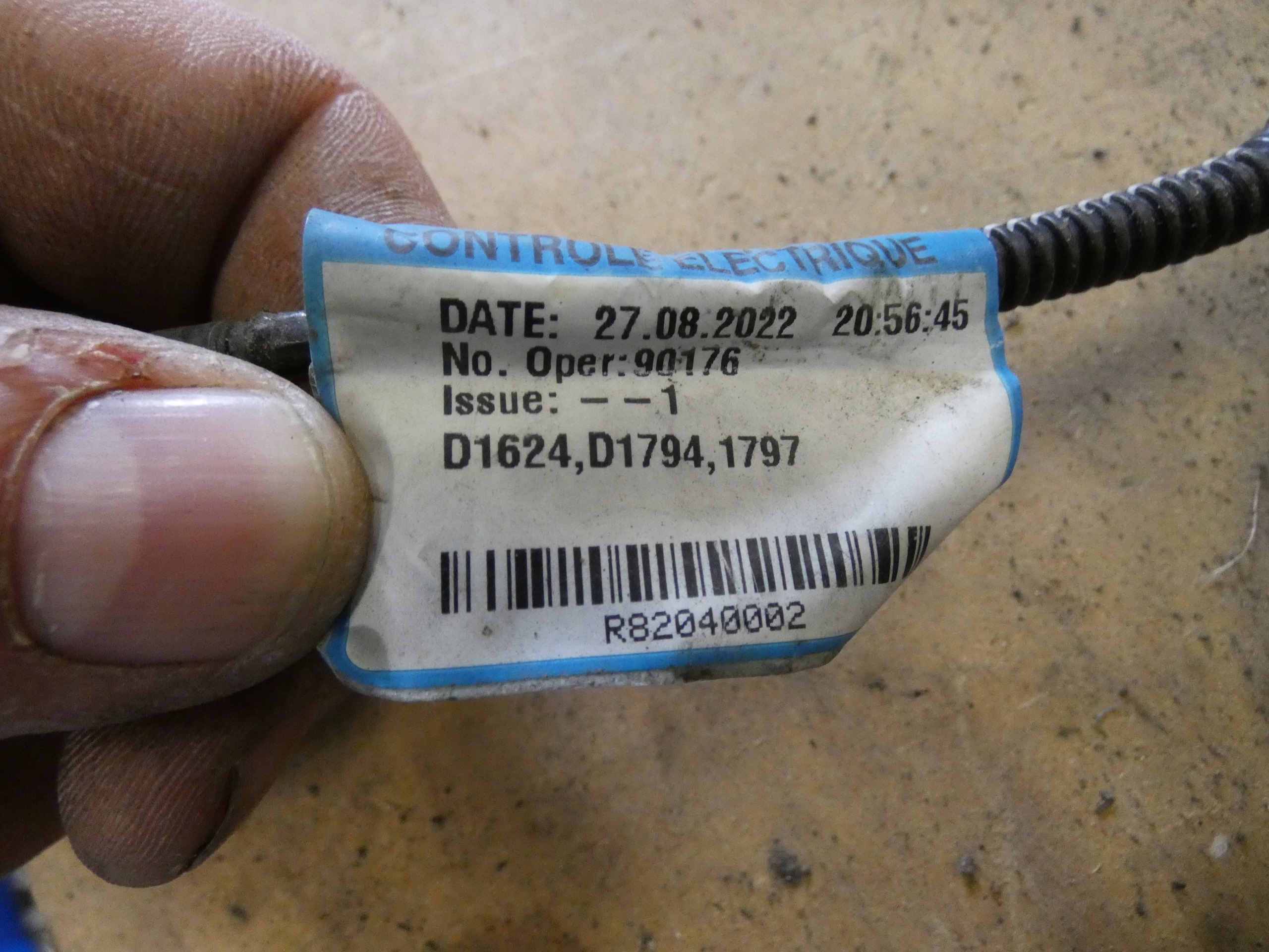 wiring bundle electrical TRAFIC IV 240140845S 2023R