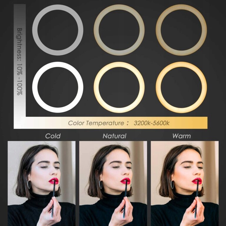 PIERŚCIENIOWA LAMPA LED AMZDEAL 6 cali 16cm STATYW PILOT UCHWYT NA TELEFON Stan opakowania oryginalne