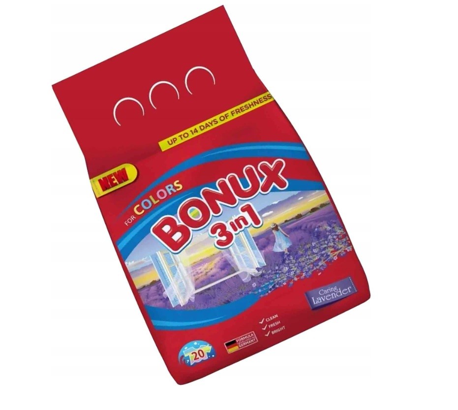 BONUX 3W1 LEVANDUĽOVÝ PRACÍ PRÁŠOK 2KG