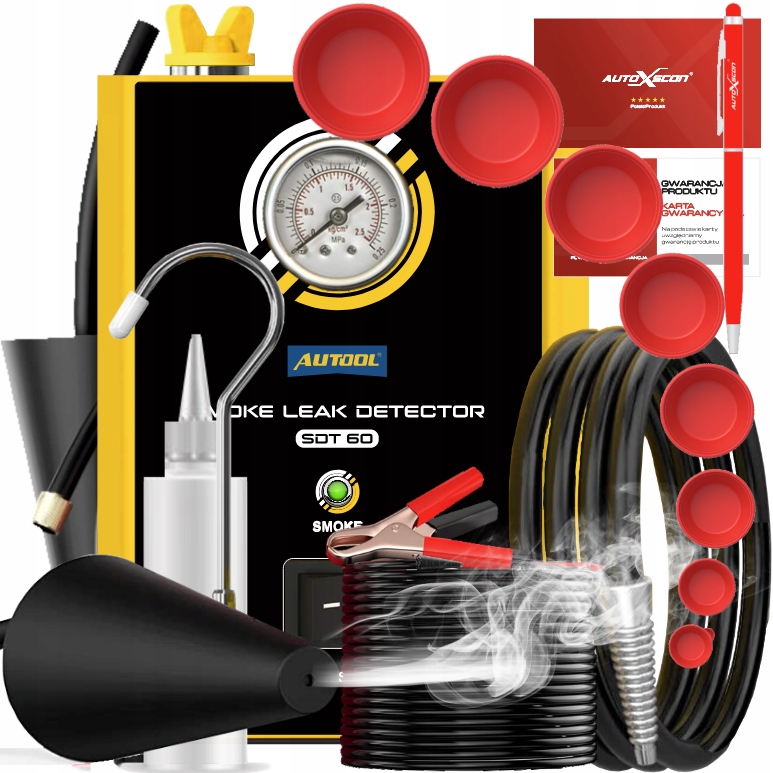 Dymiarka Autool vstavaná Pumpa Kužeľ Manometer sada Korkov Zadarmo!