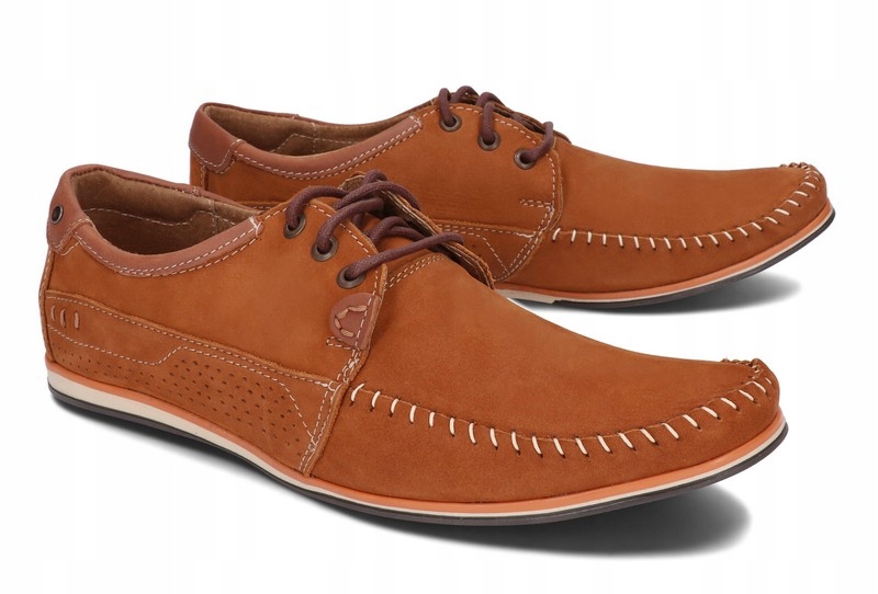 

Buty Męskie Obuwie Casual Skóra 875 Camel 44