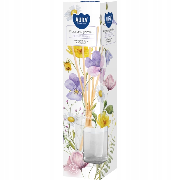 AURA dyfuzor odświeżacz 4 TYGODNIE 45ml PACHNĄCY OGRÓD