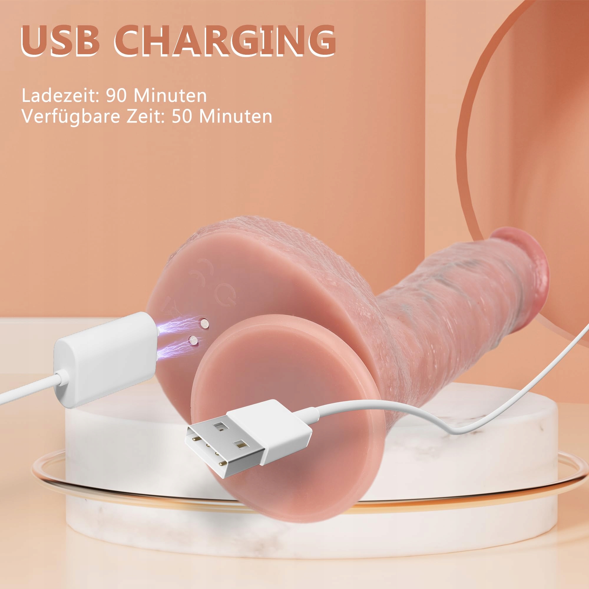 REALISTISCHER DILDO Wibrator Z Podgrzewaniem Dla Kobiet i Par — miniatura 6