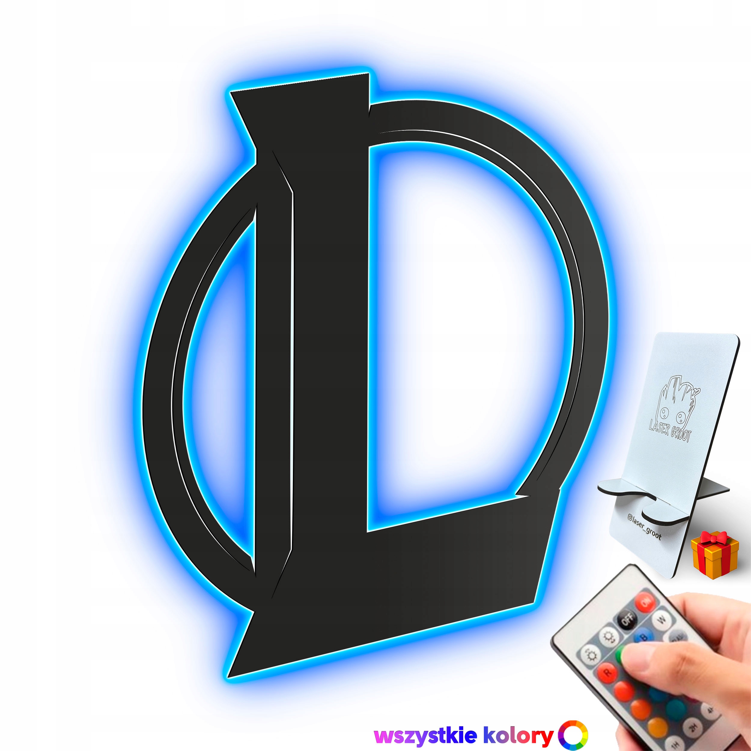 Dřevěný 3D obraz League Of Legends Nástěnná Dekorace Noční Lampa Led