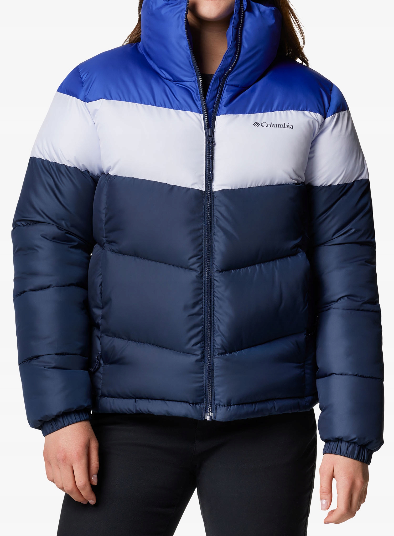 Dámská zateplená bunda Columbia Puffect II Colorblock Jacket navy S