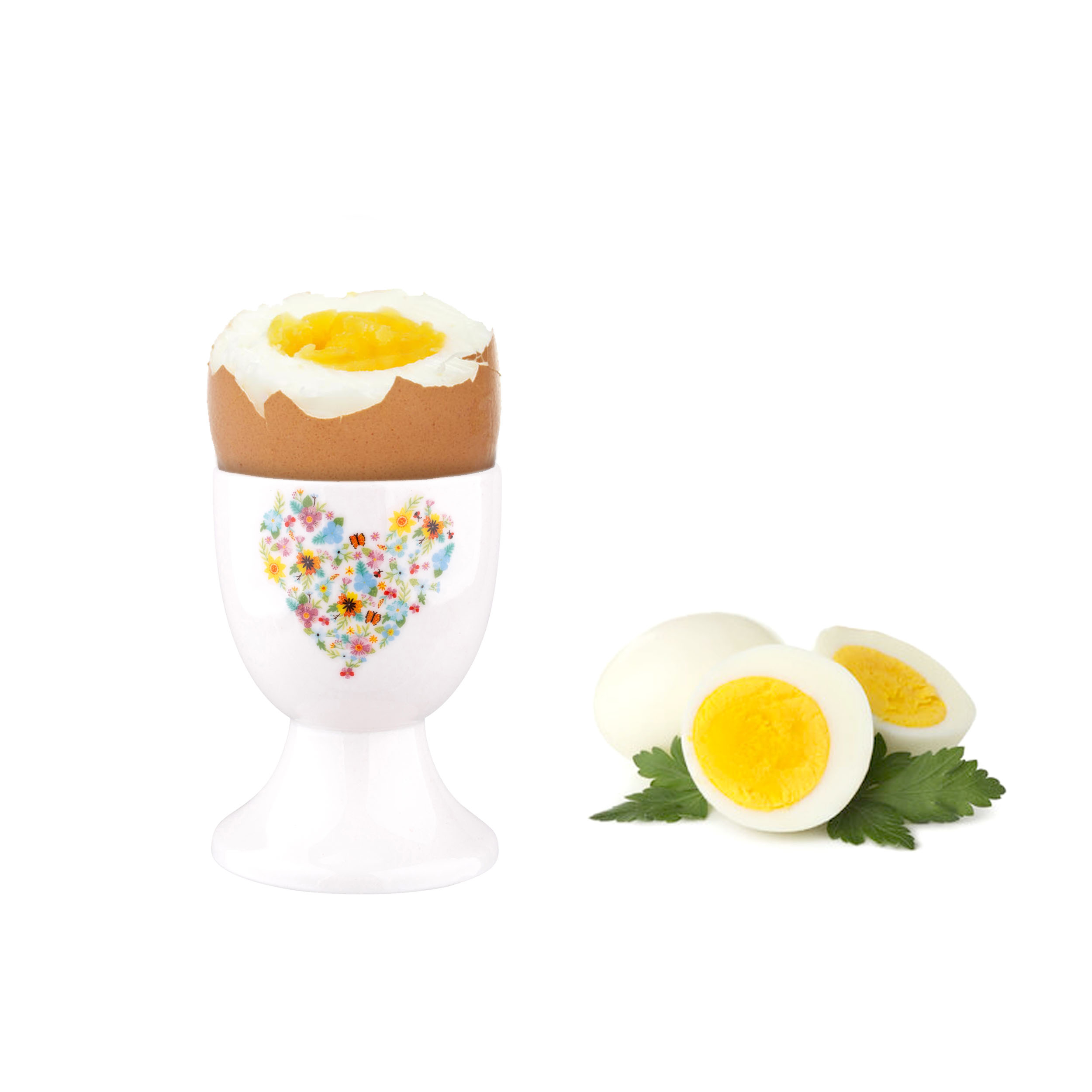 

Kieliszek Na Jajko Porcelanowy Serduszko Folk