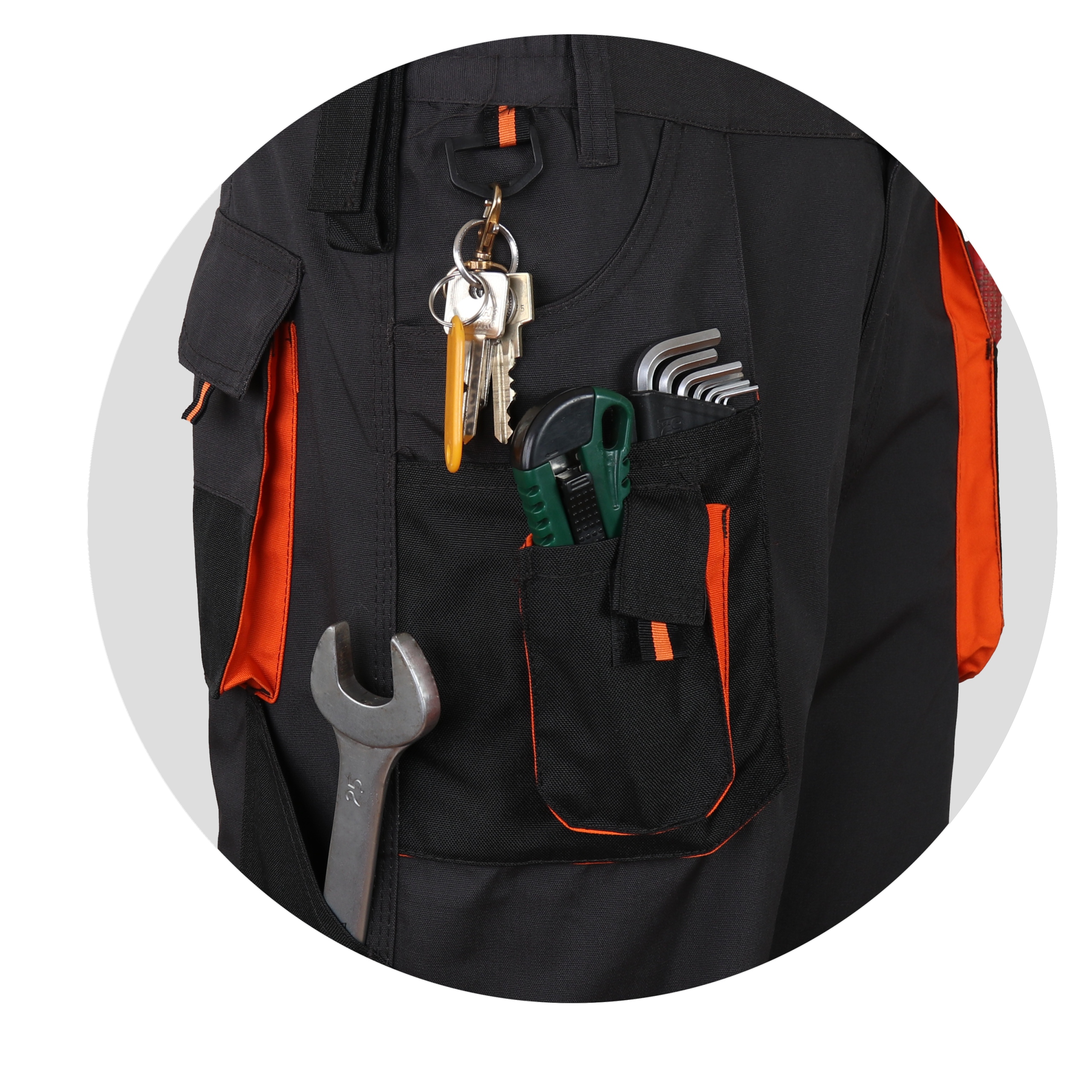 SPODNIE do pasa ROBOCZE 270g/m2 POTRÓJNE SZWY - 48 Rozmiar 48