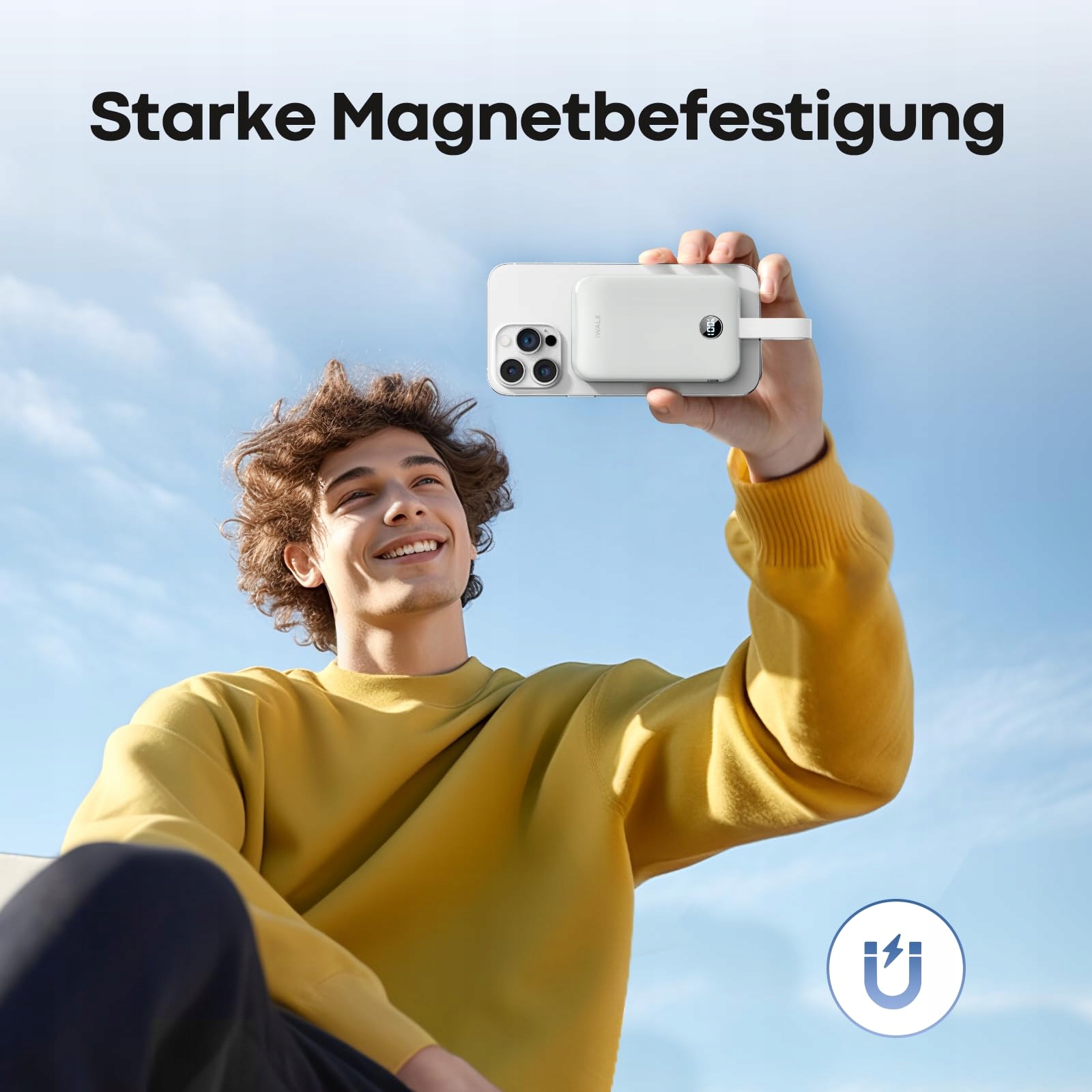 iWALK MagSafe Powerbank 10000mAh 15W 30W Fast Charge USB-C LED — miniatura 7