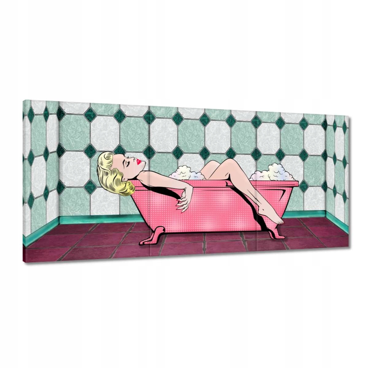 Obrazy 210x100 Marylin Monroe vo vani