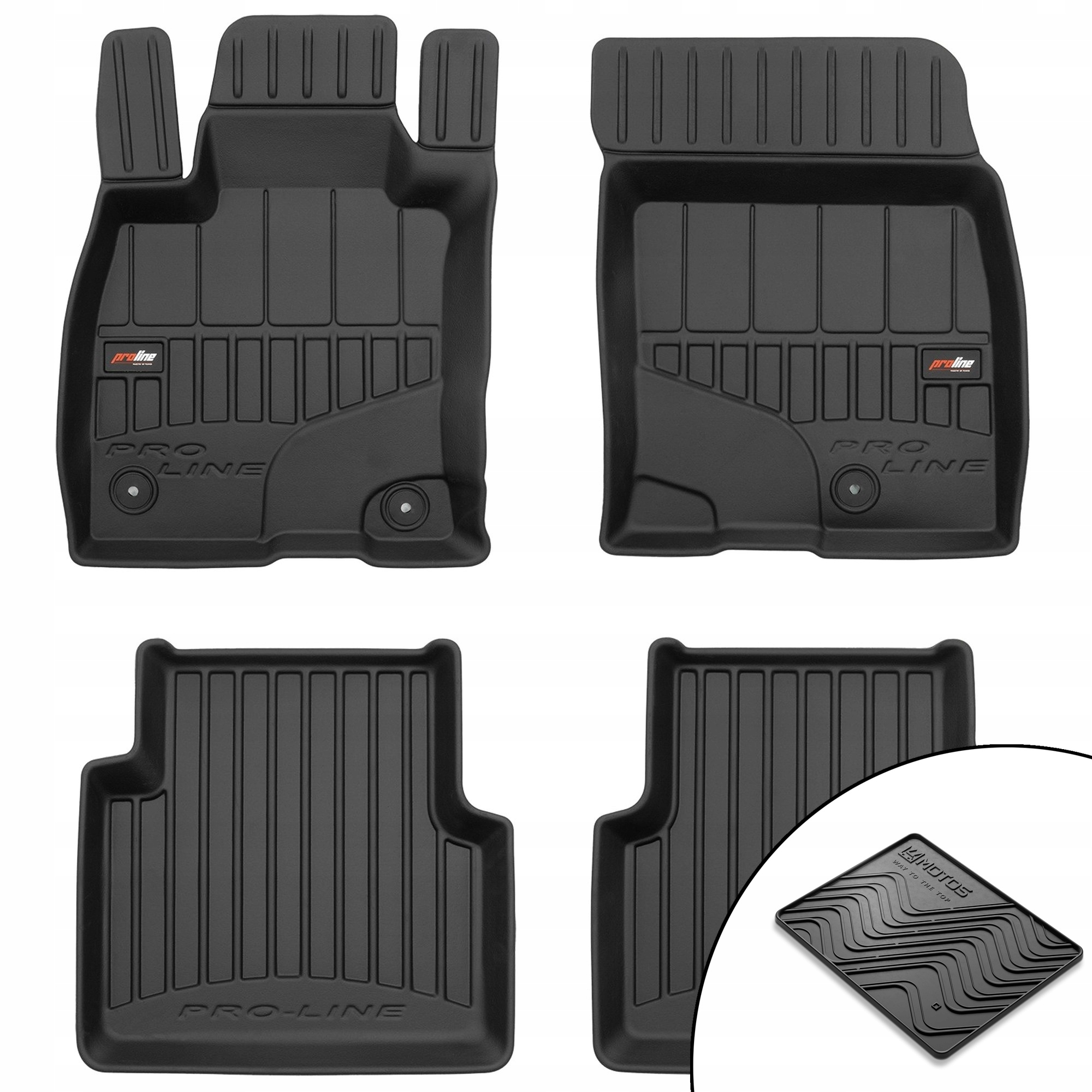 3D gumové rohože Ford Escape IV od roku 2019 rohož zdarma