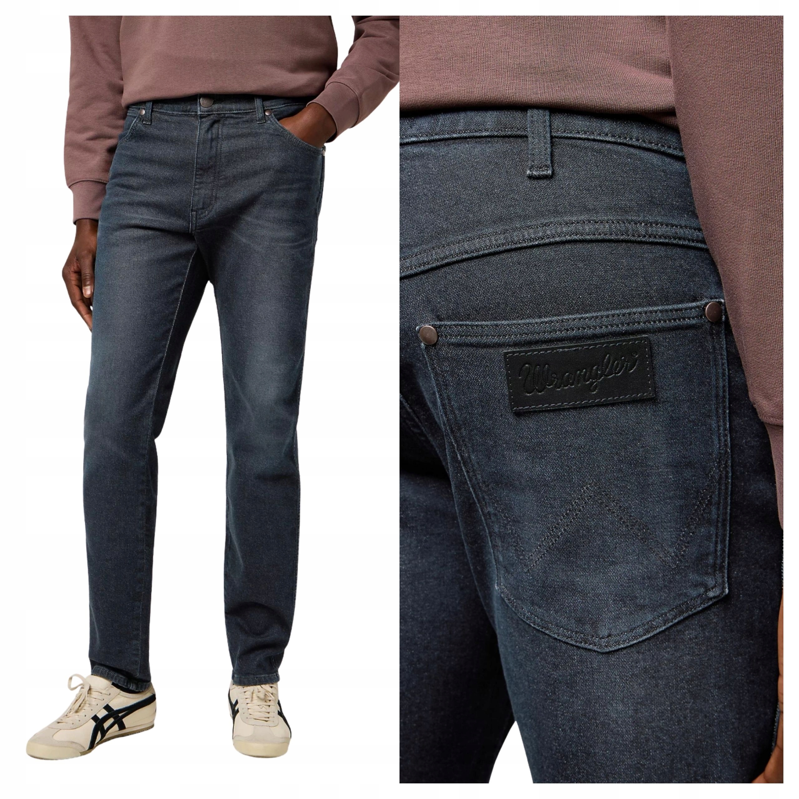 Pánské džíny Wrangler River Shadow Dive Tmavě modré Klasické W32 L34