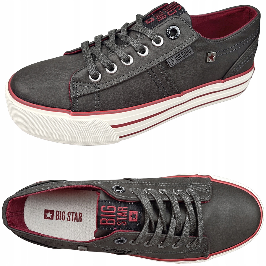 

Trampki Big Star czarne damskie ekoskóra GG274139