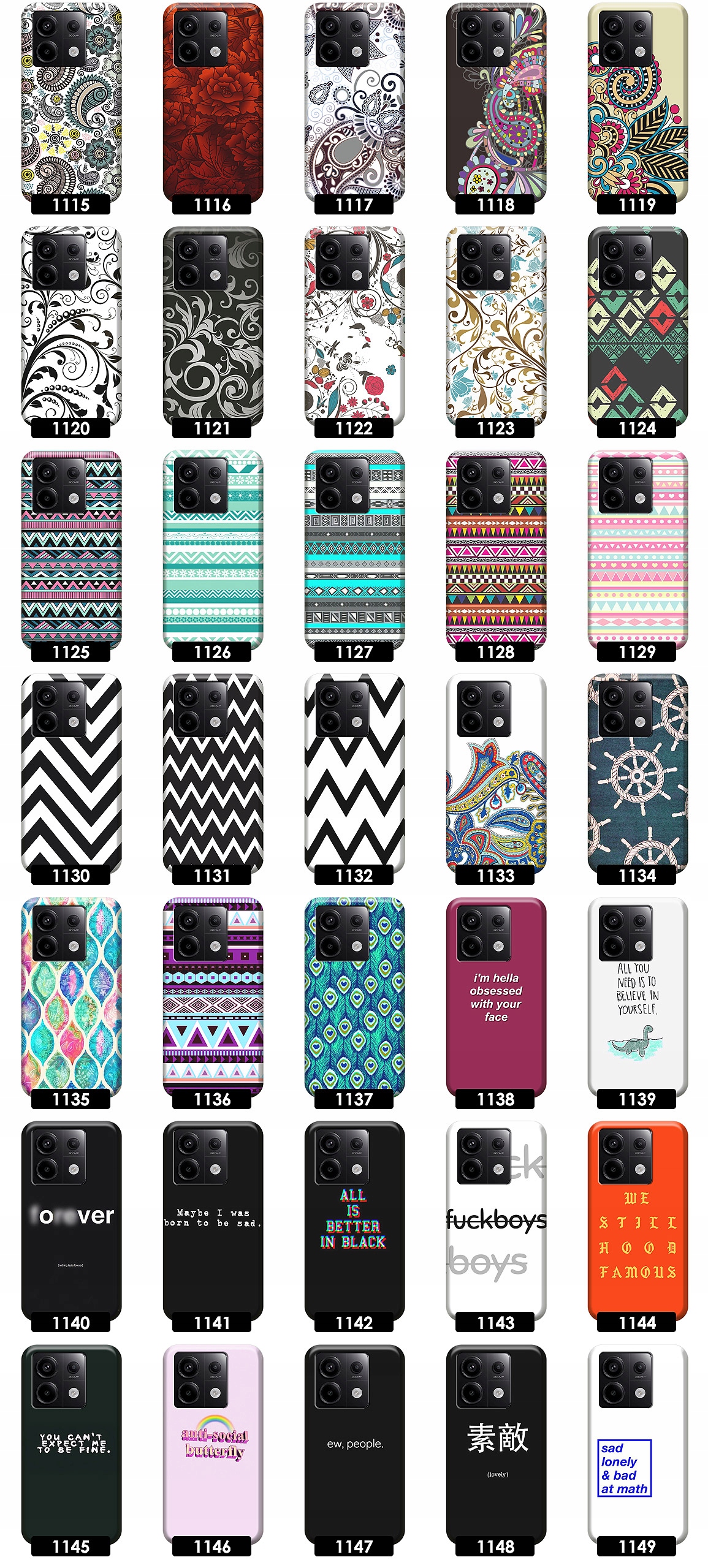 ETUI CASE OBUDOWA NA TELEFON DO XIAOMI REDMI NOTE 13 PRO 5G WZORY JAKOŚĆ Typ plecki