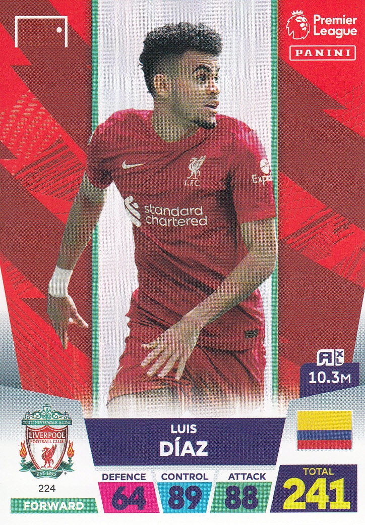 Premier League 2023 Base Card Diaz 224