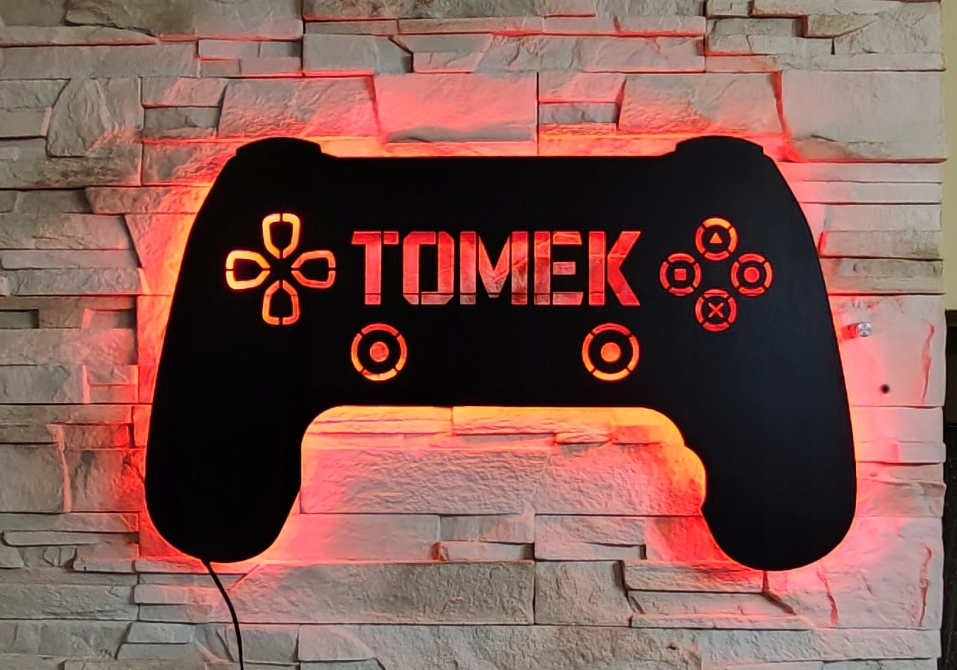 Lampka nocna Pad ps4 Z Imieniem Dla Gracza Gaming Gadżet LED RGB pilot Kod producenta Lampka nocna Pad Z Imieniem Dla Gracza Gaming
