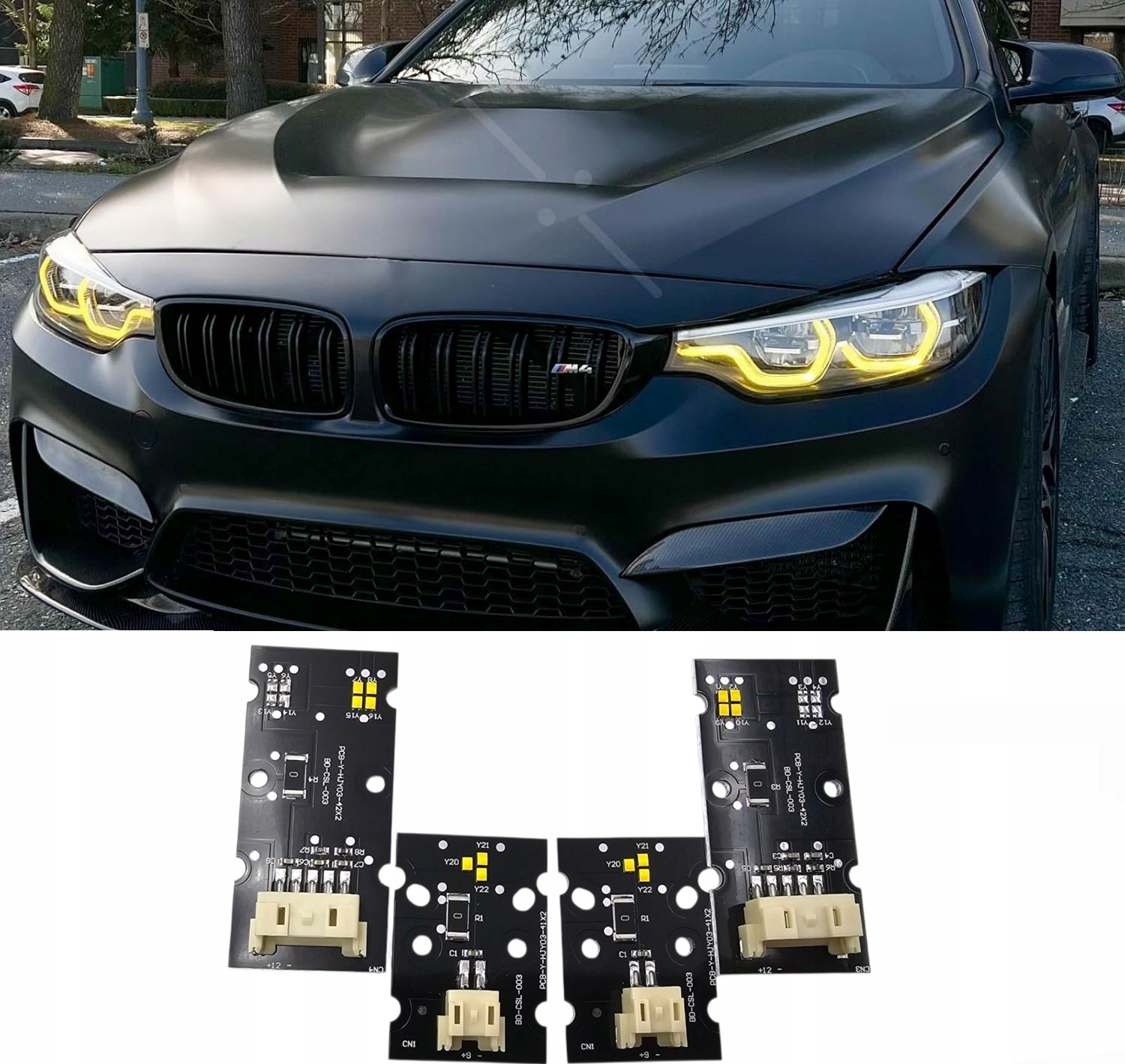 Moduly Csl Žluté Drl Bmw M3 M4 F32 F36 2018-2020 Komplet Pravá Levá