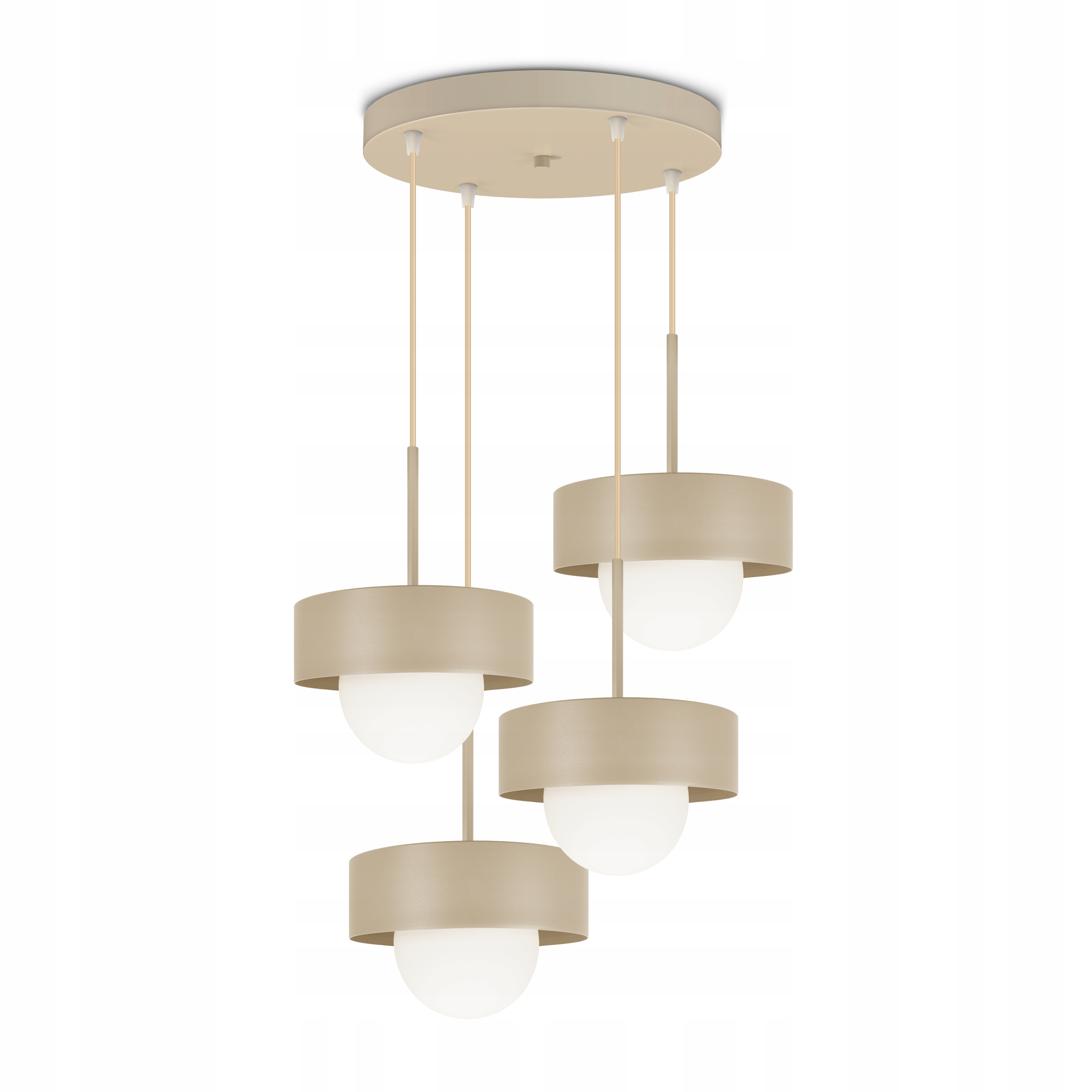 Závěsná stropní lampa Lustr Loft Béžová G9 Skleněné koule Modern Luxolar