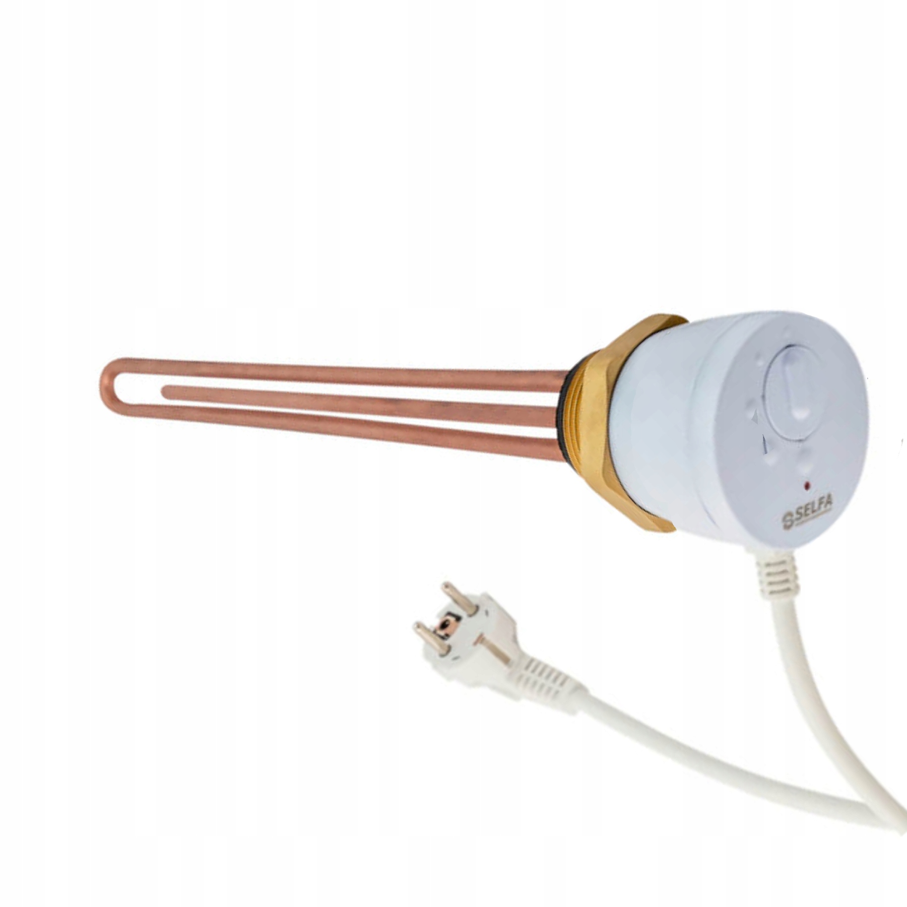 Meďový ohrievač s termostatom, výkon 1500 W, 30 cm, 230 V