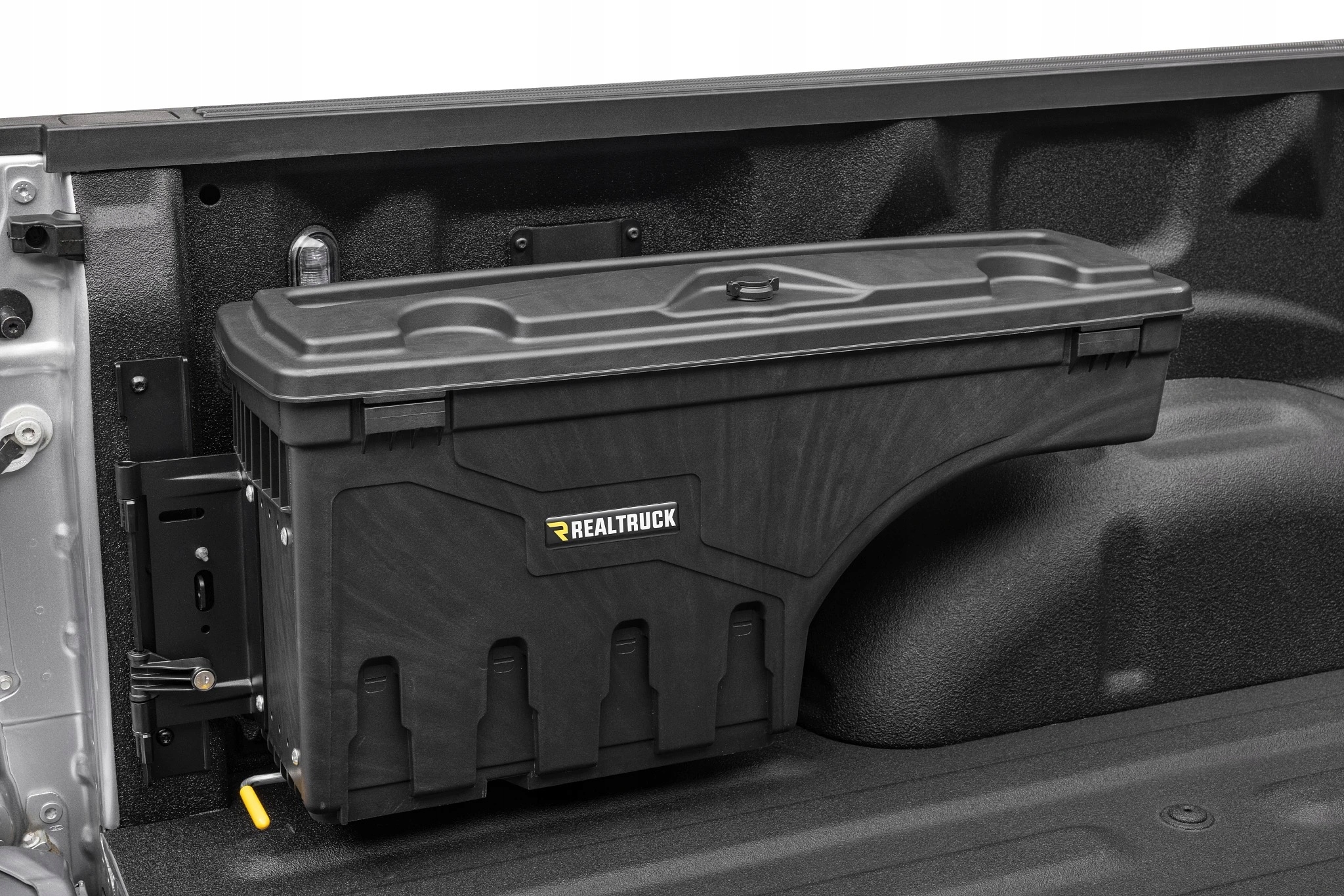 Undercover SwingCase skrinka organizér Ford F-150 2015-2026 vodič