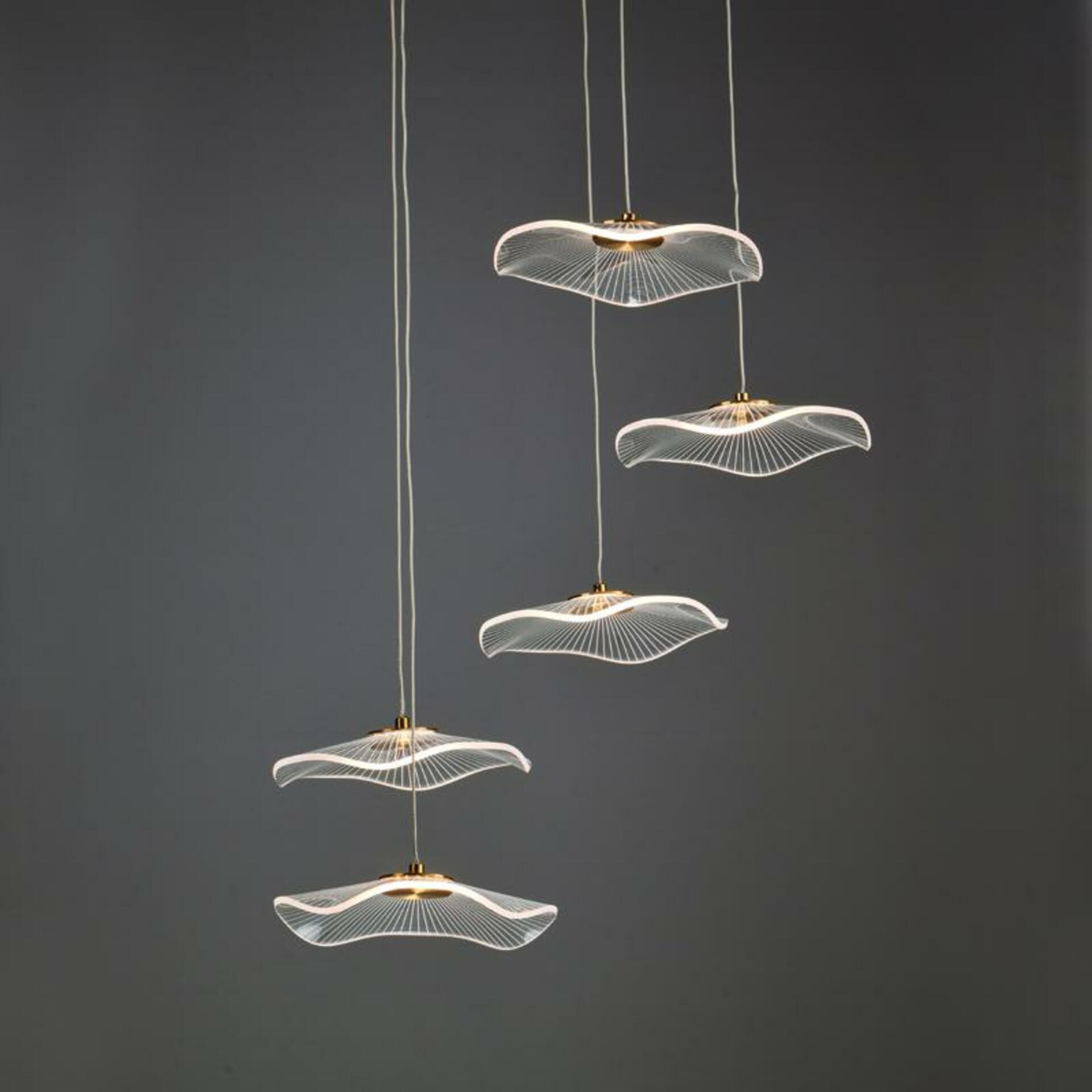 Aca Lighting závesné svietidlo Led 25W 3000K 1750lm Ninfea mosadz kov IP20 D5