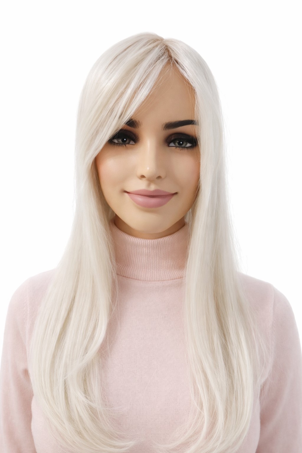 Topper, dlouhý tupet pro ženy Best Lékořice, mražená platina s odrostem 58