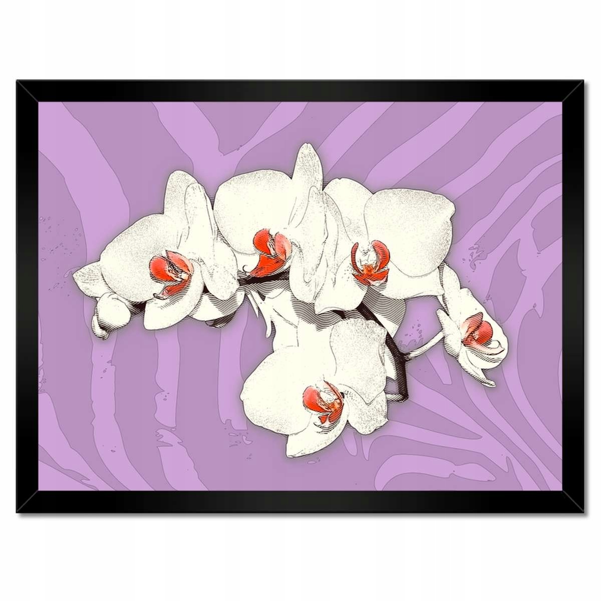 Plakáty v rámu 40x30 Orchidej Abstraktní pozadí
