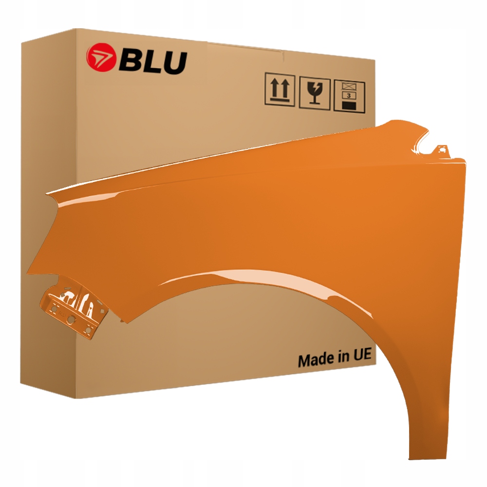 Blu Blatník Vw Polo 9N3 IV 4 LP2C levý 05-09 přední lift pozink Leuchtorange