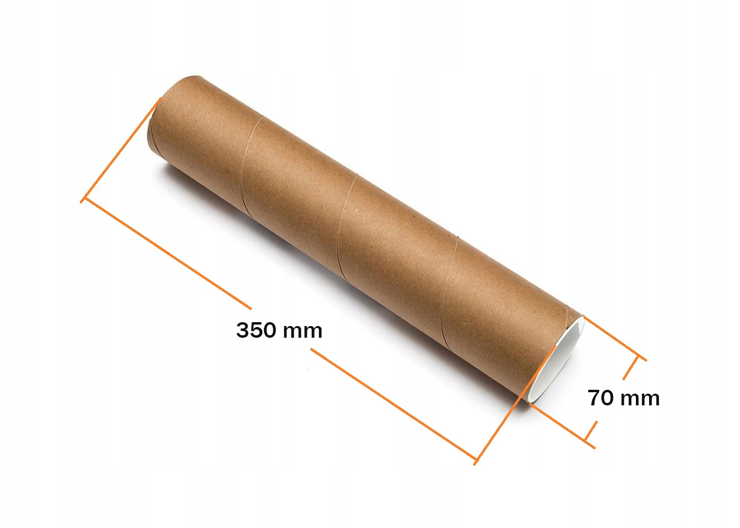 

Tuba Tekturowa 70mmx350mm Tuleja Kartonowe A3 10sz