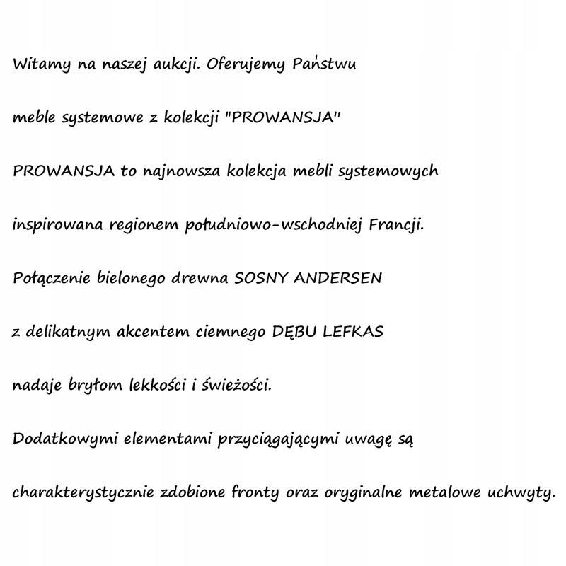 regał nadstawka Prowansja R2D Marka Gała Meble