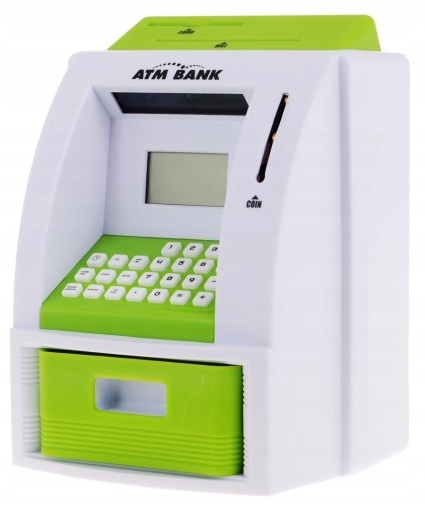 

Skarbonka Edukacyjna Bankomat Atm polskie nominały