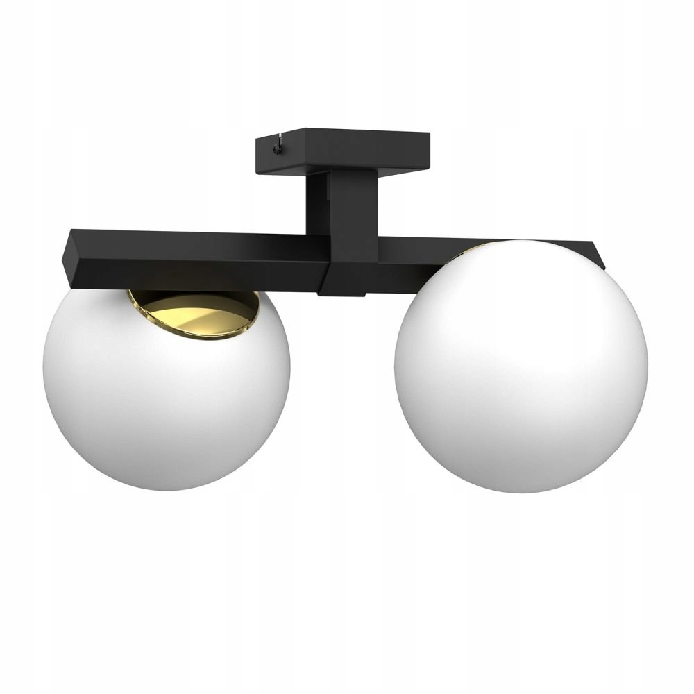 Stropná lampa 2-bodová mliečne gule Idris 4628 Luminex