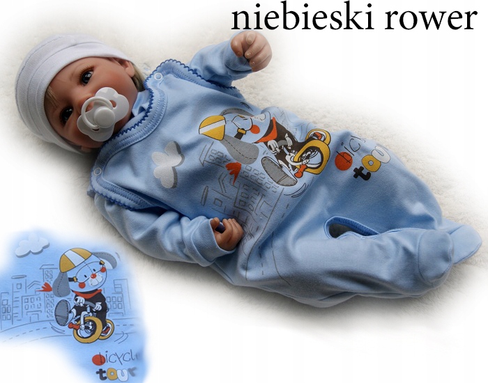 Śpioszki śpiochy bawełniane pajacyk 62 rozpinane