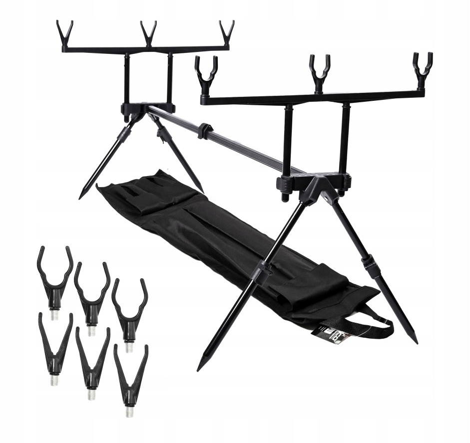 duże Stanowisko Karpiowe rod pod Neco Stojak 3 Wędki karp Pro X Line