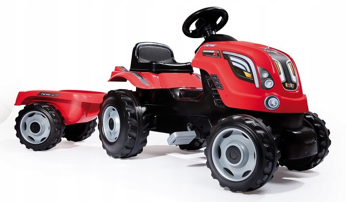 

Traktor Smoby 710108 XL Czerwony z przyczepą