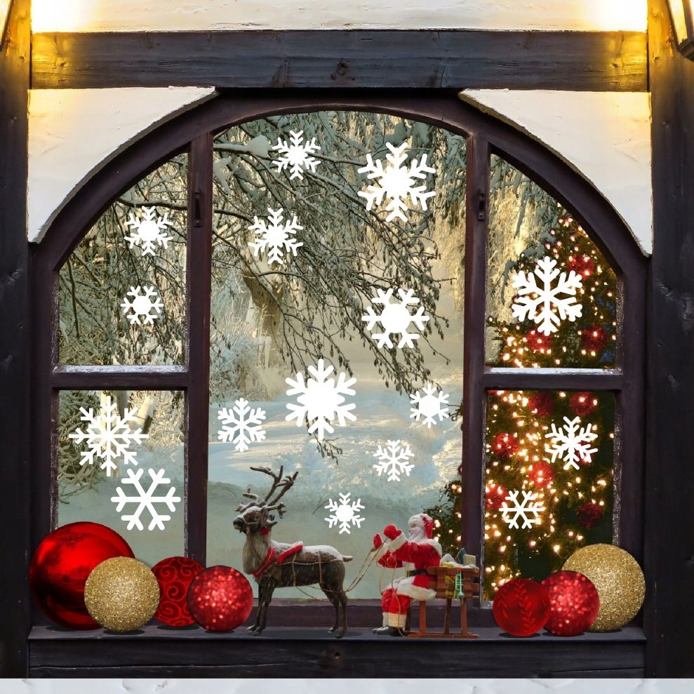 Mix Śnieżynek Naklejki samoprzylepne okno Święta Kod producenta SW05