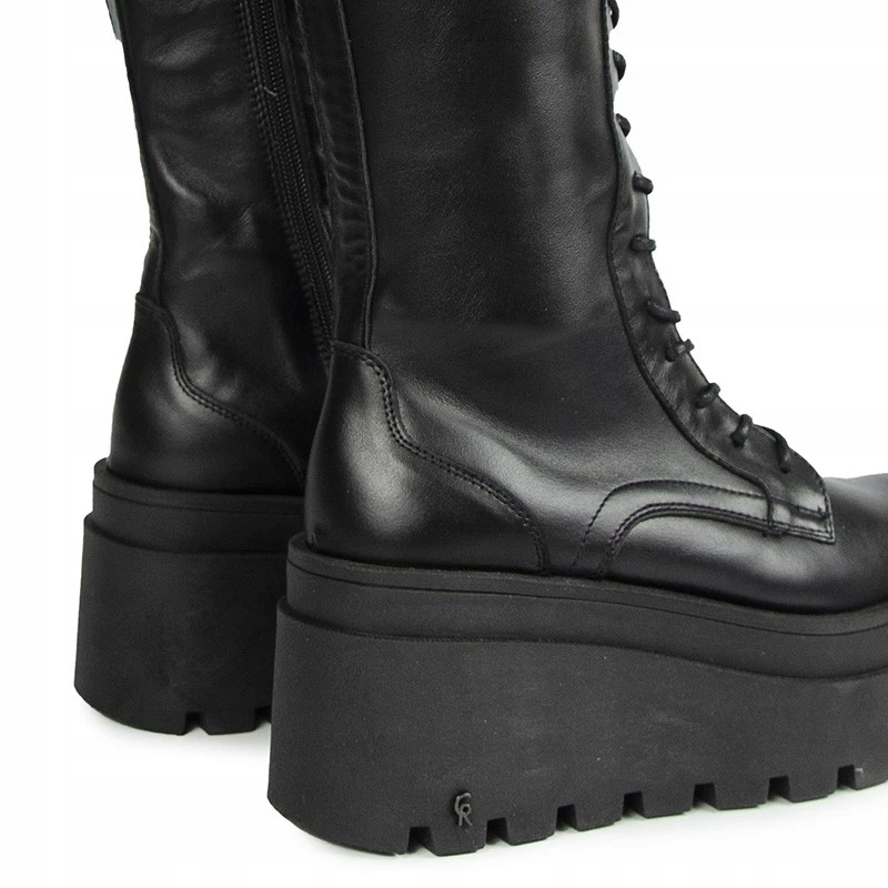 CARINII B9812 KOZAKI KLASYCZNE SKÓRA LICO CZARNE 39 Marka Carinii