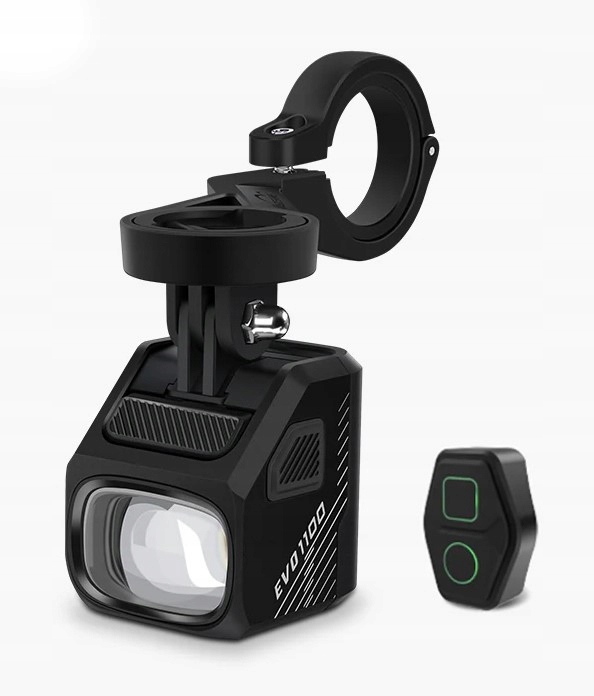 lampa przednia Magicshine Evo 1100 Black, 1100 lumenów, Czarna, z uchwytem