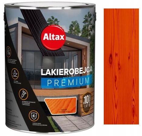 Altax Lakierobejca Premium 10 Lat Ochronna Do Drewna Mahoń 5L