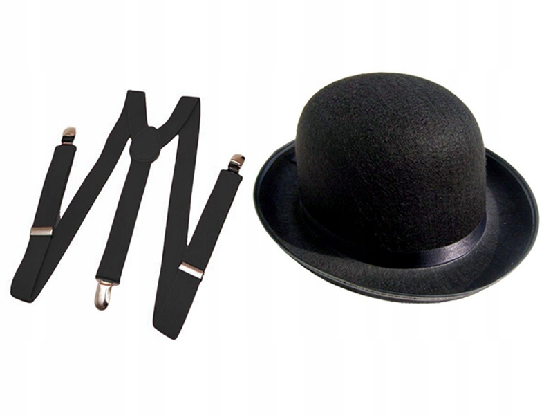 

Komplet Gentelmana Melonik Szelki Czarny 2el