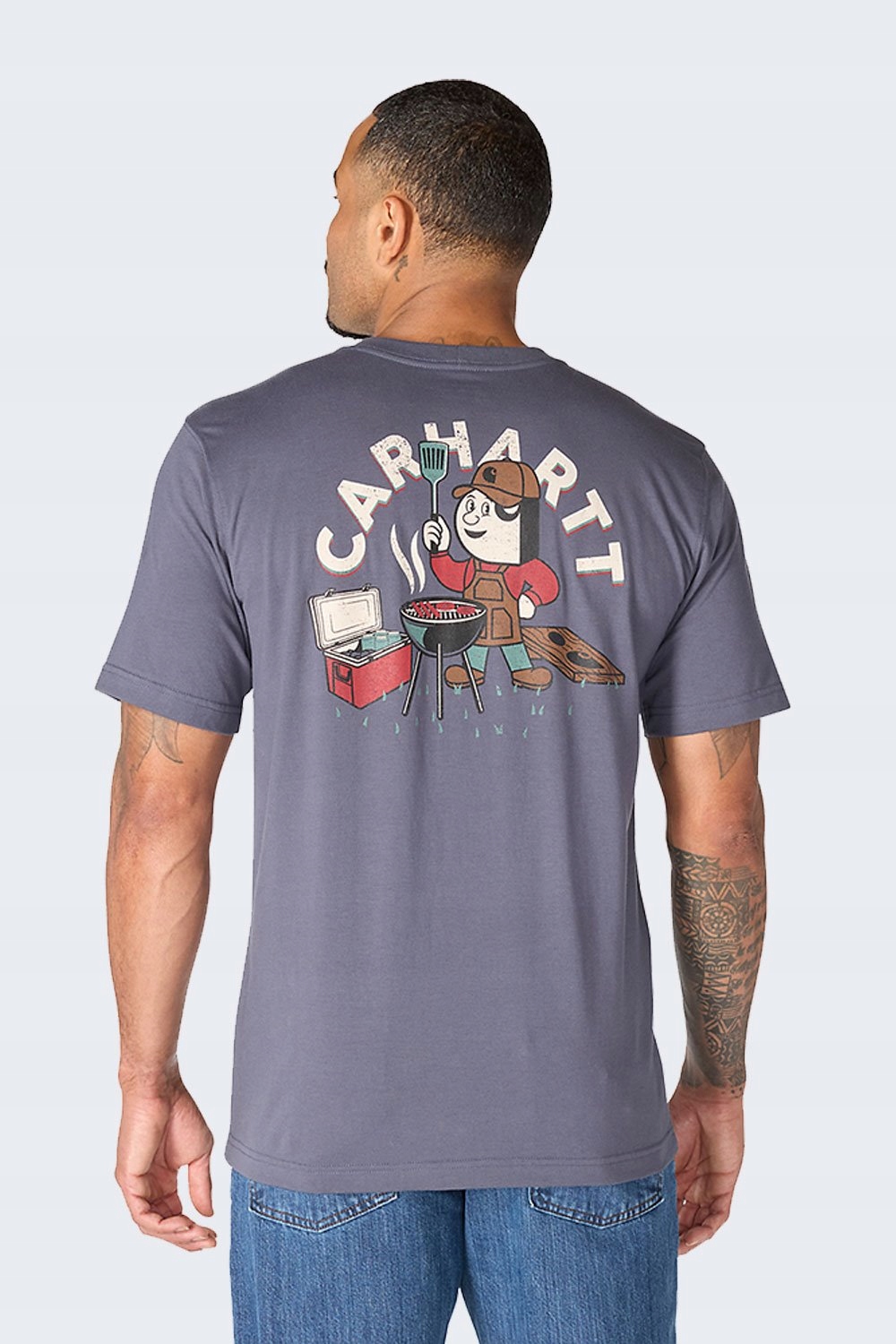 Carhartt tričko irvine grill bluestone L