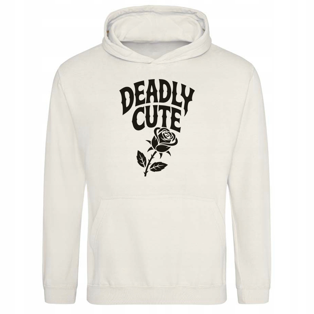 Mikina S Kapucí Vanilková Deadly Cute pro dívku Stylový Dárek S