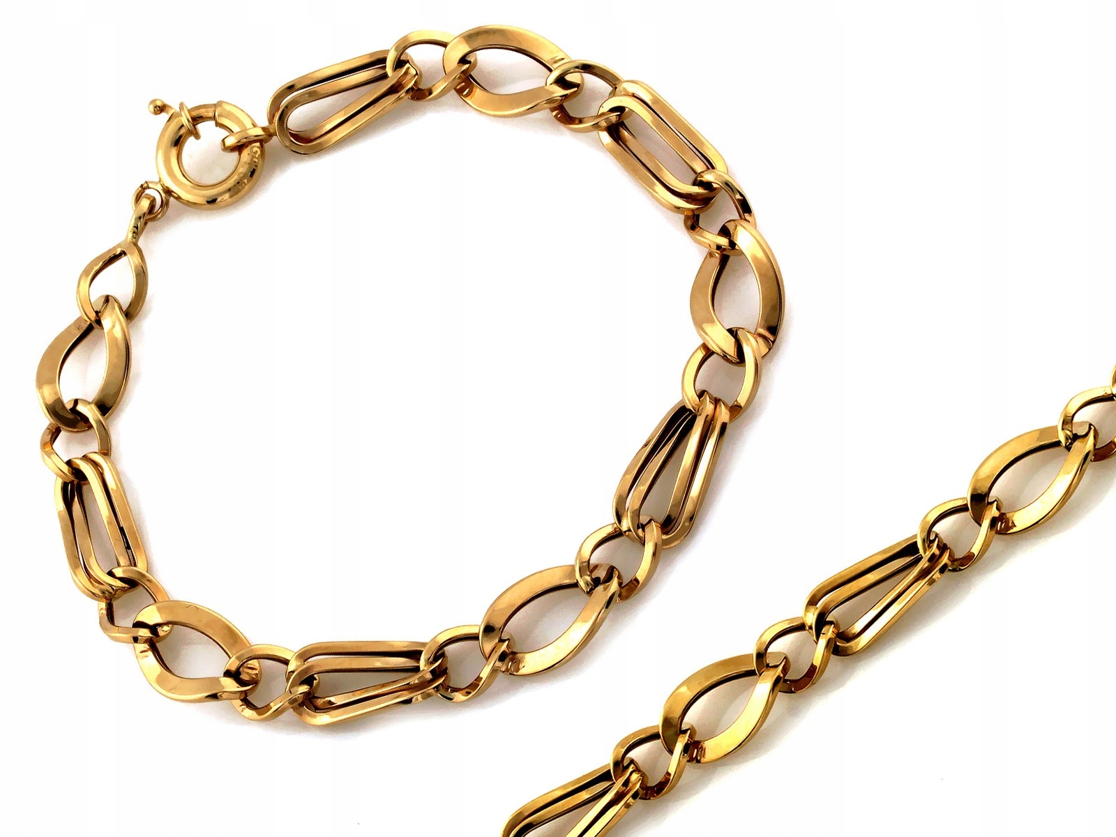 Zlatý řetízkový náramek 585 jako dárek pro ženy 4.97 g