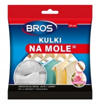 

Kulki preparat na Mole w szafie garderobie 20 szt.