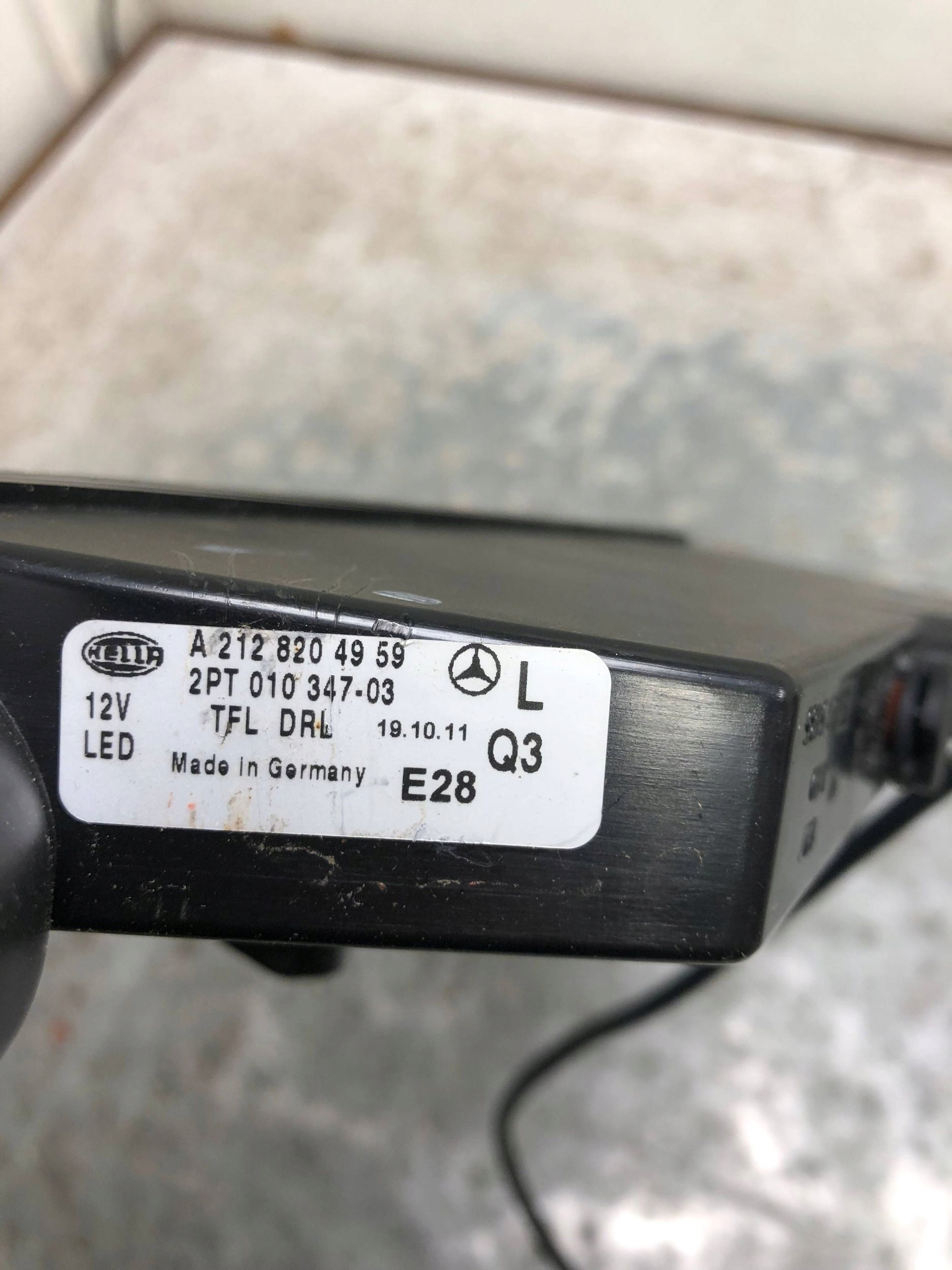 light DRL left front MERCEDES W212 A2128204959