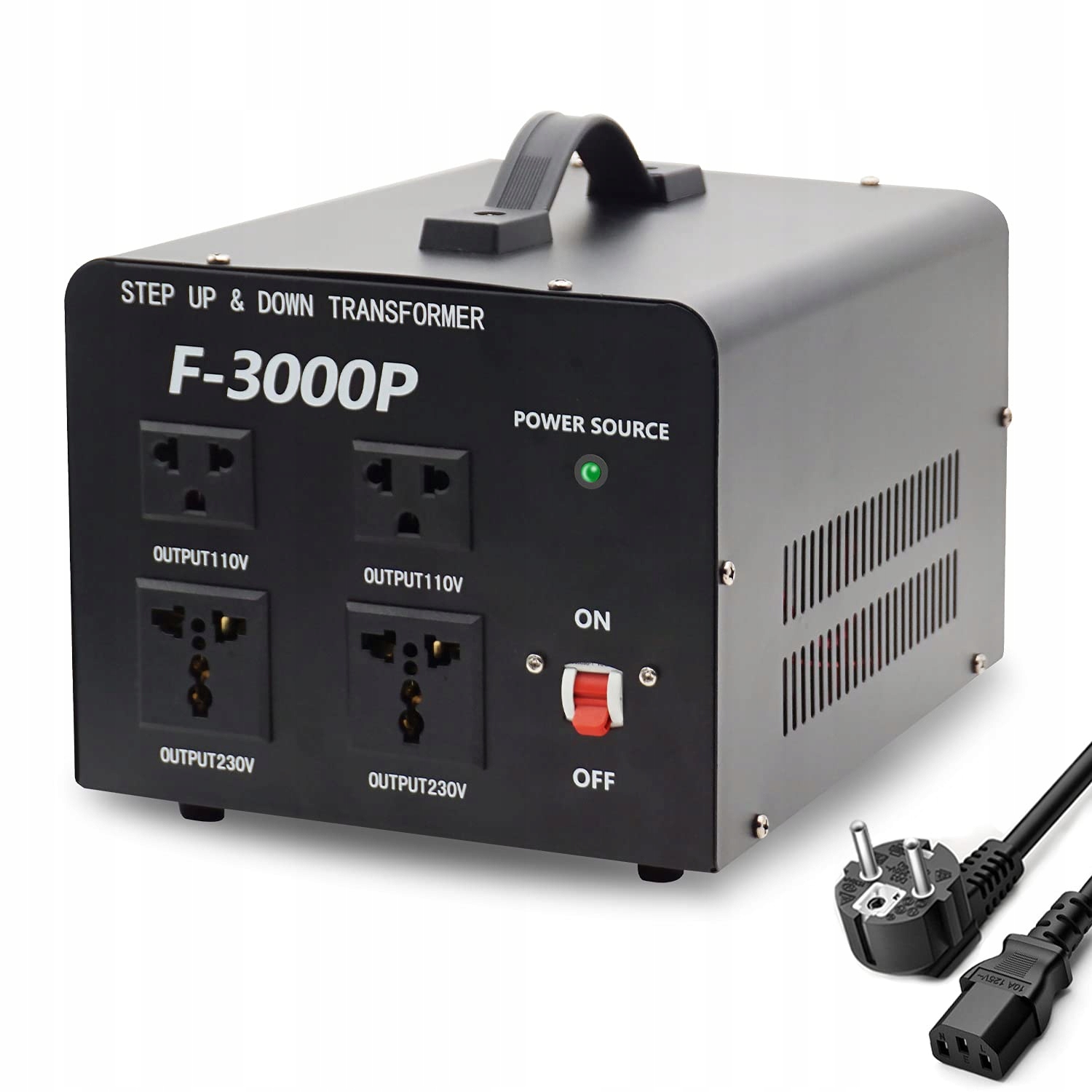 PRZETWORNICA NAPIĘCIA YINLEADER 110V/230V TRANSFORMATOR PIERŚCIENIOWY 3000W