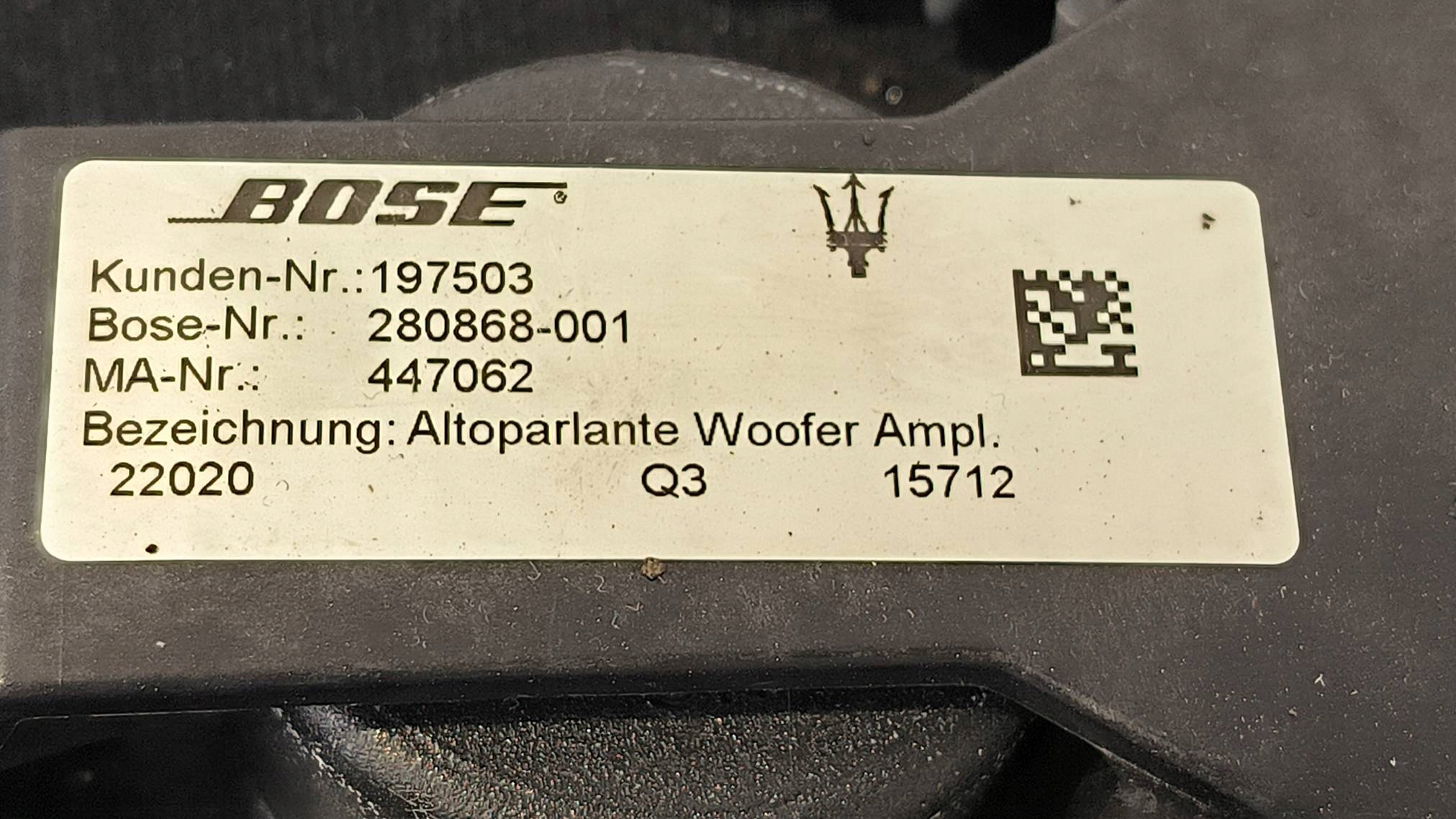 speaker 197503 MASERATI GRANTURISMO
