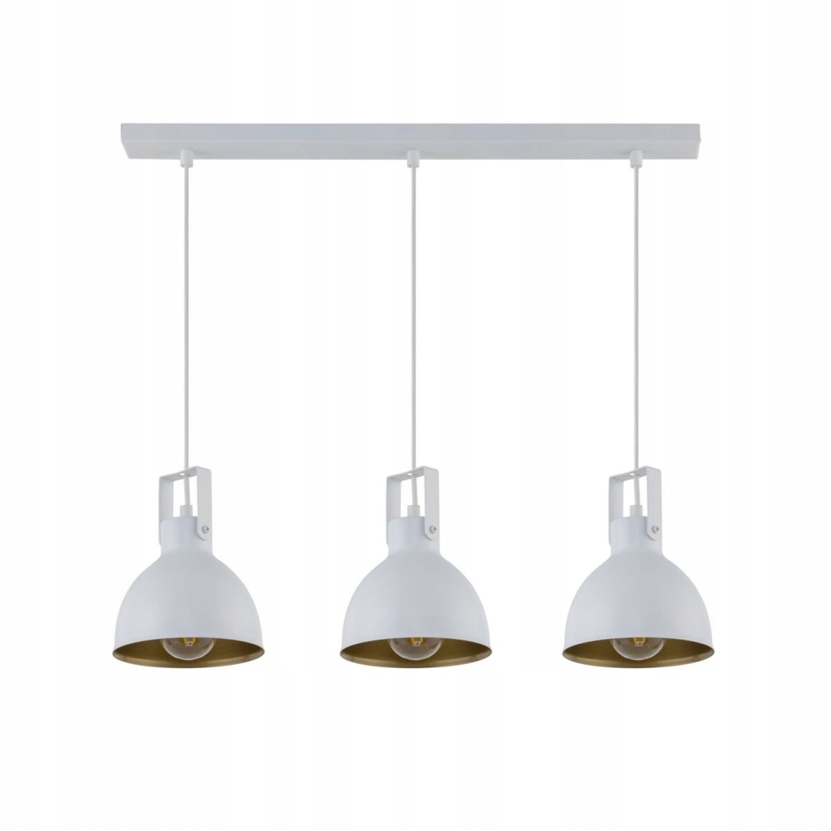 Závěsná lampa bílá trojitá se zlatým středem Mars 3 32263 Sigma Lighting