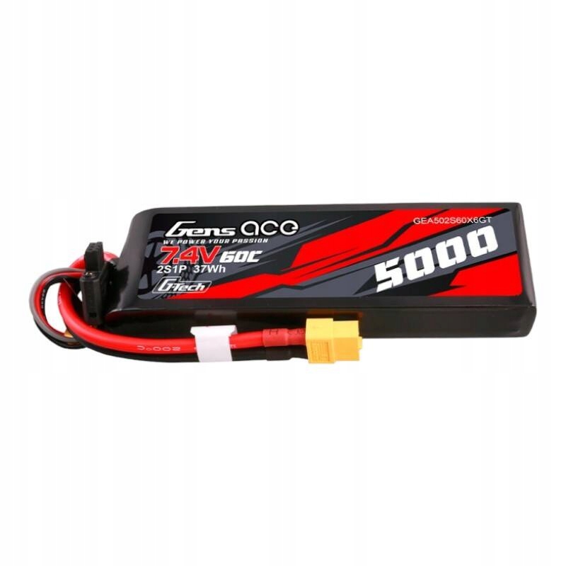 Gens Ace G-Tech Akumulátor 5000 mAh 7.4 V 60 C 2 S XT60 Lipo Rc modelářský